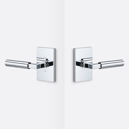 Sure-Loc Hardware Sure-Loc Hardware Levanto Passage Rosette, Polished Chrome, Smooth Grip in Polished Chrome LV101 26 GRIP-SM 26